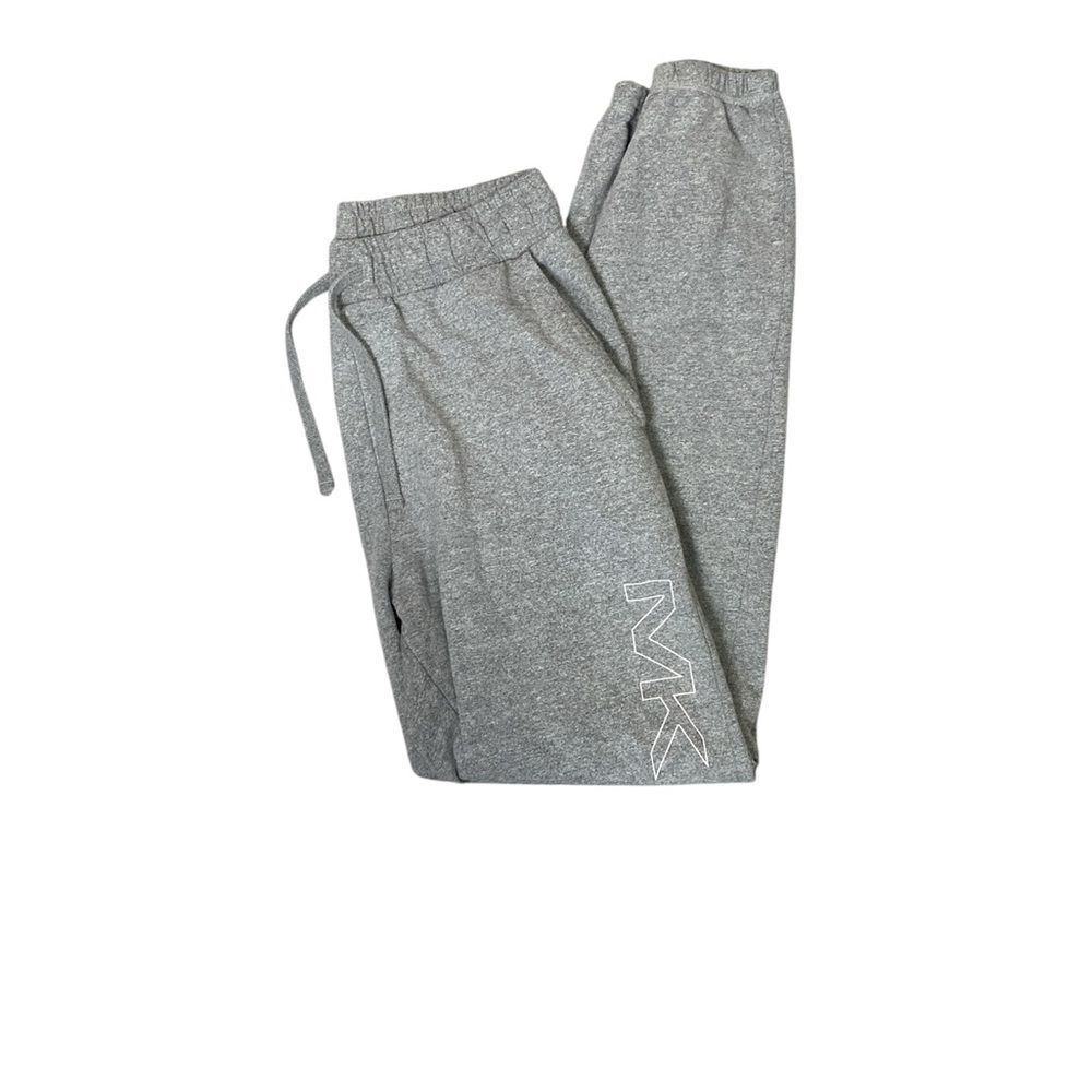 Michael Kors Heather Gray Knit Logo Accent Joggers - Loungewear Women's Size S